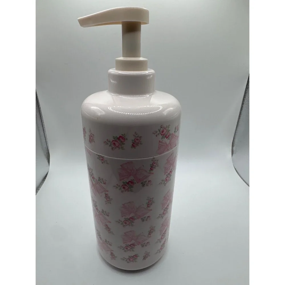 Wild LoveShackFancy Soap Dispenser Pink Bow Floral Rose Cream Pump